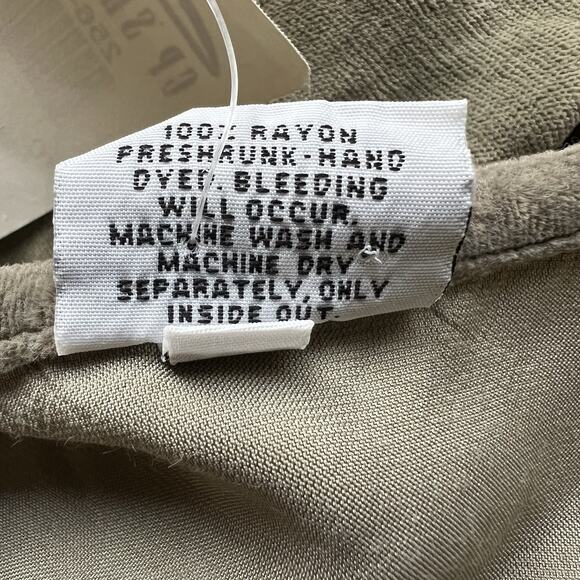 CP SHADES Velvet Wrap Top Blouse Dolman Olive Green Gothic Medium New Ab19 - Picture 8 of 9